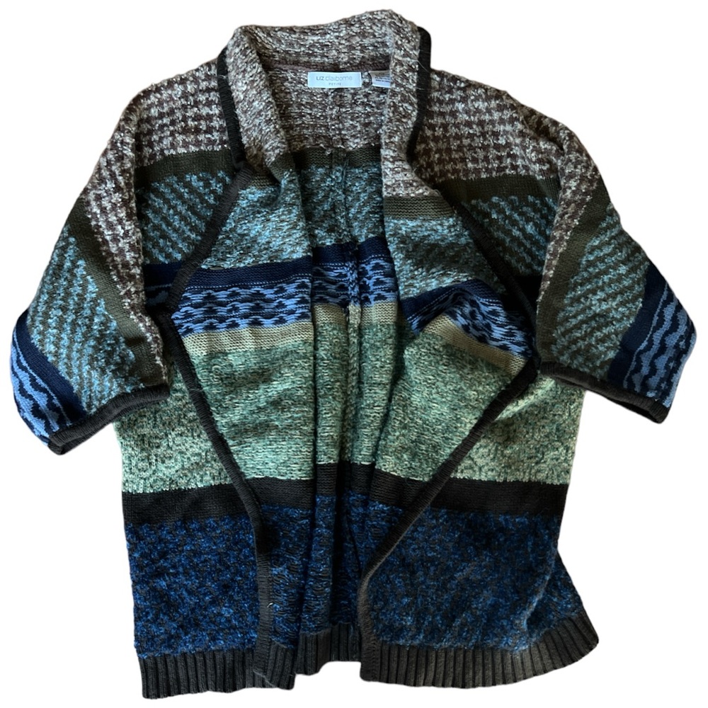 hippie earth tones vintage grandma sweater